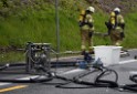 VU Gefahrgut LKW umgestuerzt A 4 Rich Koeln Hoehe AS Gummersbach P382